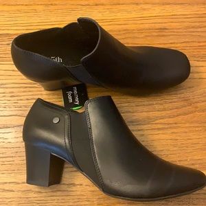 Black Ankle Boots with Heel